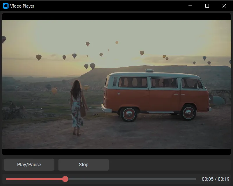 simple video player